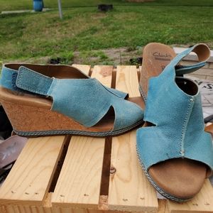 Clarks wedge sandal